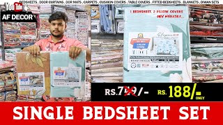 Single bedsheets wholesale price from direct factory priceI Hyderabad Wholesale handlooms @aatradingandcompany