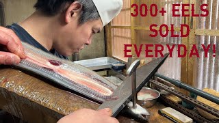 EXOTIC SEAFOOD JAPAN  - UNAGI GRILLED EEL MASTER, GIANT MUSSEL Expensive Japanese Street Food KYOTO