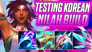 Testing New Korean Nilah Build! (Rank 1 OTP Nilah ADC Euw) !Build !Runes