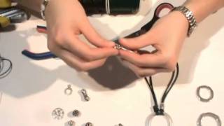 Beading Ideas - Leather necklace using ring