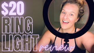 Cheap Ring Light Review 2021 | 10 inch Amazon Lighting Set up for Youtube Beginners