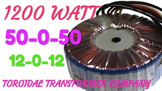 1200 WATT AMPLIFIER SUPPLY. 50-0-50. ... #TOROIDAL #TRANSFORMER. whatsapp no.9711251860