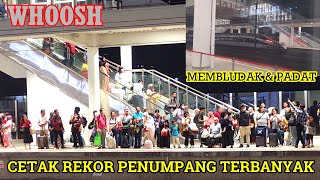 PECAH REKOR.!! 18 Ribu Penumpang Di Akhir Pekan I MEMBLUDAK & PADAT Suasana Stasiiun Padalarang