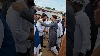 Amjed Ullah Khan (Spokesman) MBT meeting people during his visit to Sangareddy