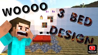 Minecraft: Top (3) Bed Design: Best Bedroom Builds Ideas: Furniture