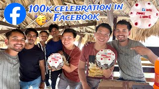 Finally Hogaya @james_libang13 ka 100k celebration in pasighat with my brothers