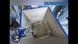 Euromair CP25 Classic V3 - spraying traditional mortar