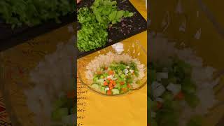 سلطة البرغل و جبنة الحلوم المشوي 😍🌙اكشخوا فيها برمضان #shortvideo #food #فلوق #وصفات #سلطات