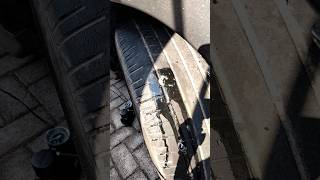 How to plug a flat tyre (very easily) #shorts #shorts #auto #automotive