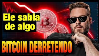 Bitcoin caindo será que o Primo Rico sabia de alguma coisa