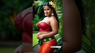 Plus-Size Sri Lankan Beauty in Stylish Traditional Attire 🌺 | Virtual Influencer | AI Model Lookbook