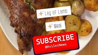 Juicy Lamb Leg & Crispy Potatoes – A Must-Try Feast! #cooking #cookingchannel #lamb #cookingvideo