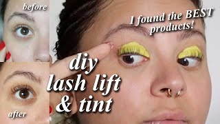 How to do a lash lift and tint at home // Super fast and easy with products from Amazon