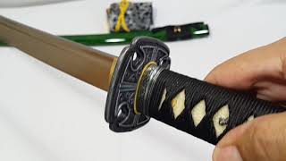 Katana Samurai HANBON Cuchilla Damascus Con 13 Dobleces 8192 Capas