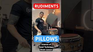 Drum Rudiments on PILLOWS or PADS? Which is BEST? #drumlesson #science #rudiment #mechanicd #snare