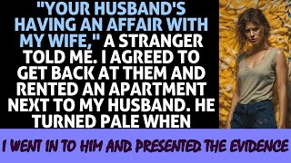 A stranger told me your husband is cheating with my wife, and I agreed to get back at them.