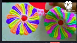 Easy Diwali  Rangoli Decoration Idea//Diwali  Rangoli//Diwali Decor Idea//DIY Diwali Craft