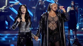 Jennifer Hudson and Cher perform at iHeartRadio Music Awards 2024