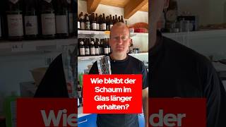 Wie bleibt der Schaum im Glas länger erhalten? #fragdenbraumeister