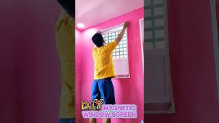 DIY MAGNETIC WINDOW SCREEN  no more lamok! https://vt.tiktok.com/ZSFsrBWv6/