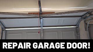 How to Repair and Reinforce a Bent Garage Door