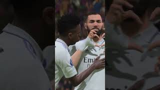 FIFA 23 PS5 Gameplay | Real Madrid - Benzema Scores 2023 #shorts