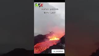 Mengerikan !! Tsunami Lava di Spanyol