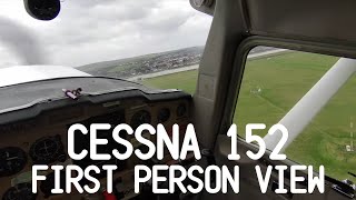 First Person Cessna 152 Startup and Takeoff