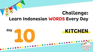 Kitchen Vocabulary | Challenge: Learn Indonesian Words Every Day - Day 10