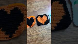 Crochet Pixel Squares! | #art #youtubeshorts #crochet #artandcraft