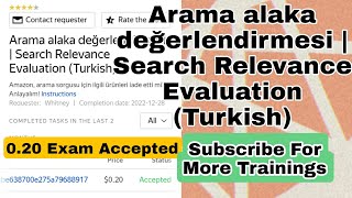 Arama alaka değerlendirmesi | Search Relevance Evaluation (Turkish) 0.20 Exam Accepted/ Toloka