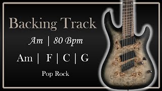 Am Backing Track (  Am  - F - C - G )  - 80 Bpm