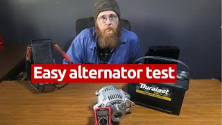 Two quick and easy ways to test a 12 volt alternator.