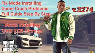 Fix Mode Installing Game Crash Problems GTA 5 Full Guide Step By Step Processing GTA 5 Mods