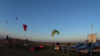 bunte Schirme am kleinen Himmel von Laucha