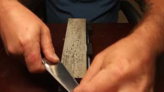 Sharpening a kitchen knife