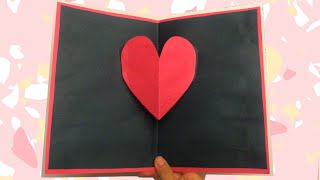 How to make Pop up Heart Card! DIY Valentine’s Day Card! Easy!