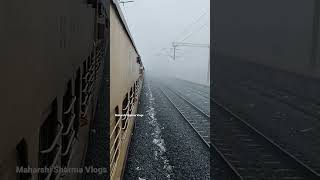 Early Morning Snowfall +Train Journey #shorts #shortsfeed