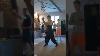 Trening bloku zewnętrznego. Samoobrona Cywilna Karate Krav Maga Atom Adam Wroński Starogard gdański