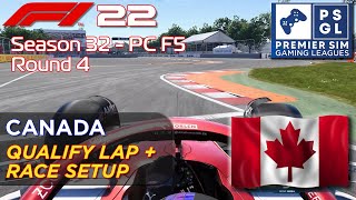 PSGL F1 22 Canada - Qualifying Lap + Setup 💪