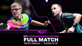 FULL MATCH | Felix Lebrun vs Simon Gauzy | MS R32 | #WTTMontpellier 2024