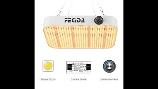 FECiDA Newest Dimmable Quantum Board LED Grow Light CR600 Key Features Introduce