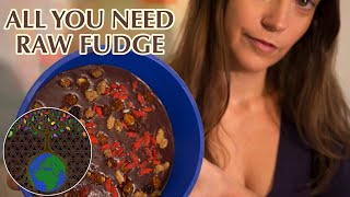 Raw Vegan Fudge (no refined sugar, no dairy)