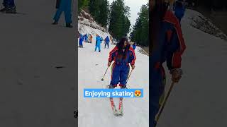 Enjoying skating in Shimla 😍 #shorts #viral #enjoy #surabhimanishvlog