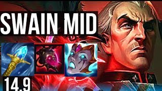 SWAIN VS EKKO - 10/0/15 KDA MID 1,150,000 MASTERY POINTS