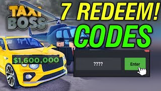 💥New! Update! 😱😱💥TAXI BOSS CODES 2024 - TAXI BOSS CODES - TAXI BOSS ROBLOX CODES