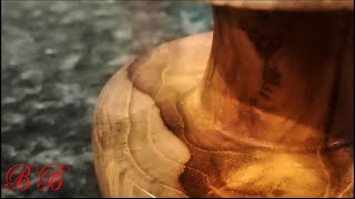 Turning a 12 inch natural Teak Christmas tree / Wood turning