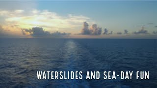 Waterslides and sea day fun- 1st Sea day -MSC Seaside cruise vlogs (Ep5)