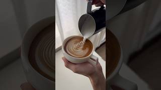 11-second Latte Art Tutorial: Leaf #lattearttutorial #latteart #shorts