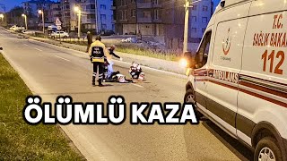 Motosiklet sürücüsü kazada öldü